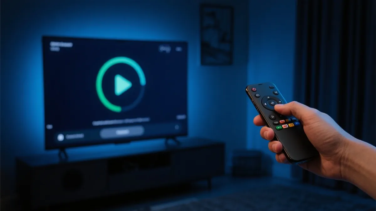 手机与电视同屏设置的准备场景